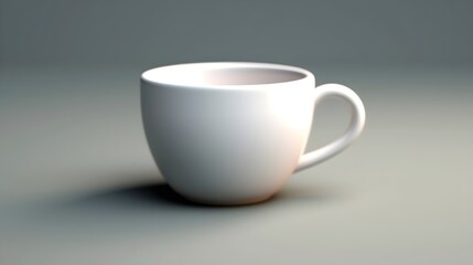 White cup of coffee, Generative AI