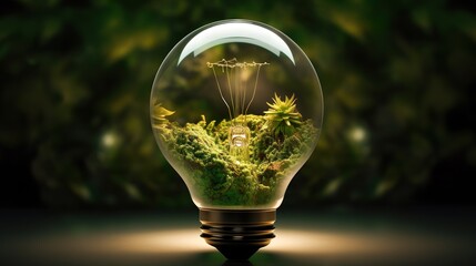 Tree growing on digital plant pot. Eco Technology and Technology Convergence. Green Computing, Green Technology, Green IT