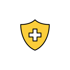 Health insurance icon vector for web and mobile app. Insurance document sign and symbol