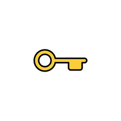 Key icon vector for web and mobile app. Key sign and symbol.
