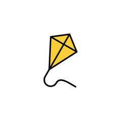 Kite icon vector for web and mobile app. kite sign and symbol