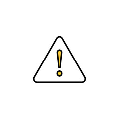 Exclamation danger sign for web and mobile app. attention sign and symbol. Hazard warning