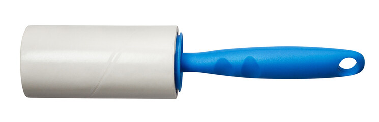 Sticky paper lint roller cut out