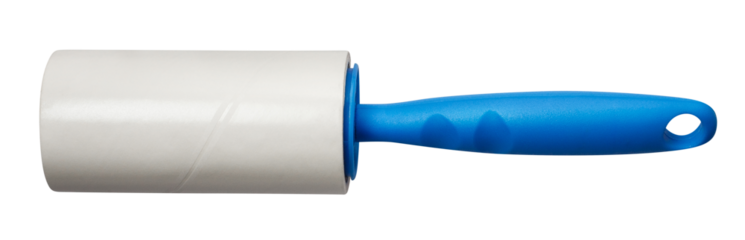 Sticky paper lint roller cut out