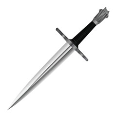 medieval gothic dagger design vector illustration