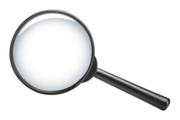 Magnifying glass cut out