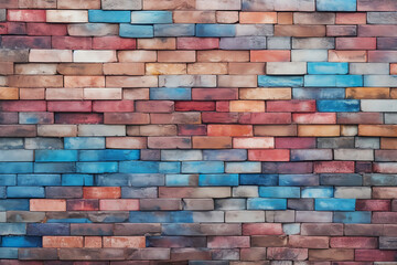 Generative AI : white brick wall may used as background