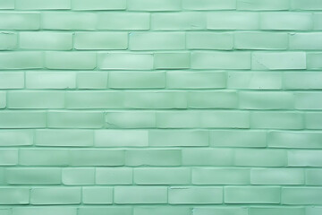 Generative AI : Green brick wall texture Interiors background. Gray cement,concrete brushed pastel painted outdoor house. Flat stone flooring sepia tones. Stucco sand plastered pattern seamless new mo