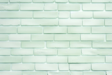 Generative AI : Green brick wall texture Interiors background. Gray cement,concrete brushed pastel painted outdoor house. Flat stone flooring sepia tones. Stucco sand plastered pattern seamless new mo