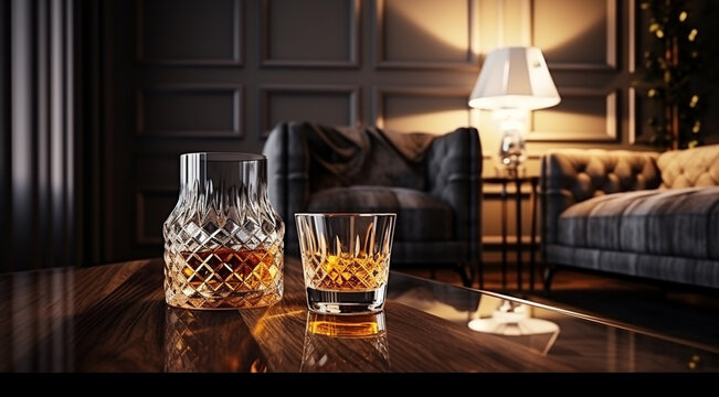 glass of cognac generativa IA