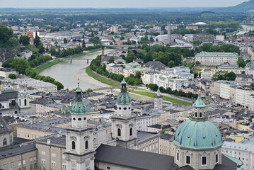 Breathtaking view of the city Salzburg