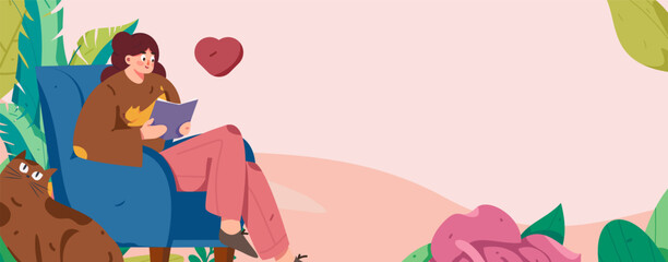 Education learning people flat vector concept hand drawn illustration
