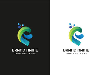 modern letter business logo design