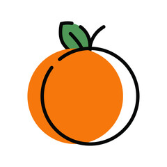 Orange Vector Illustration Sticker