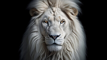 Fototapeta premium lion head isolated