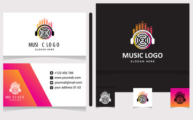 initials music logo