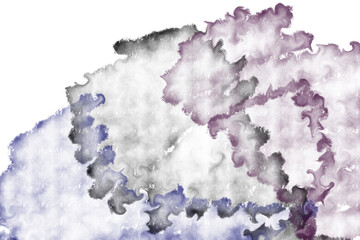 watercolor painted isolated on white background.