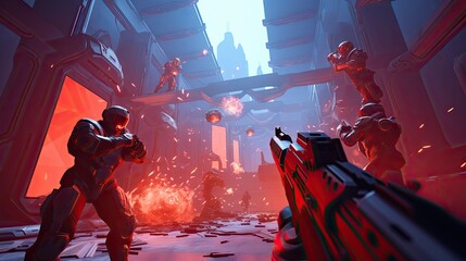 Valorant Soldier Concept Character. FPS Gameplay scenario.	 First-person shooter.