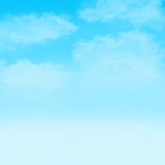 blue sky with clouds