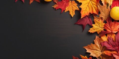 colorful autumn concept background, generative AI