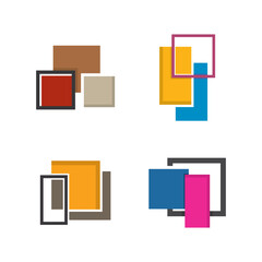 ceramic art tile logo vector icon illustration