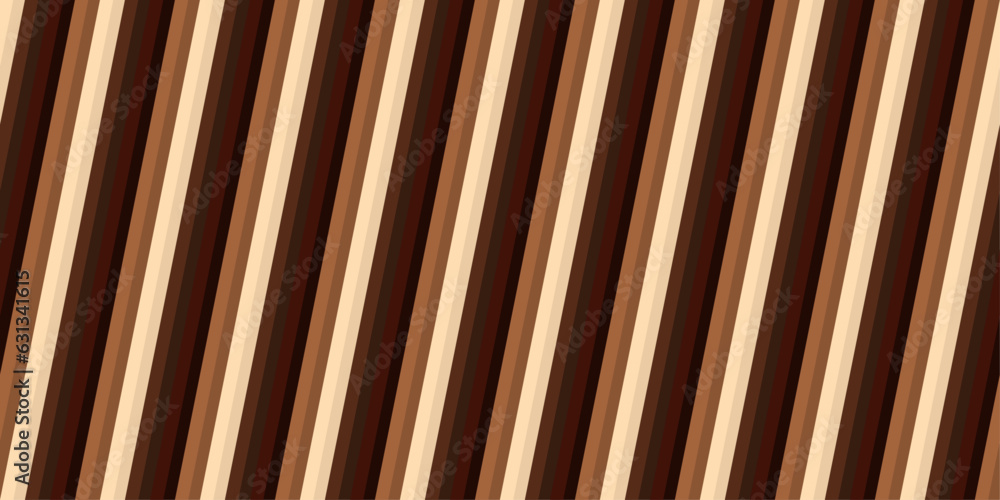 Poster diagonal coffee lines. coffee shop pattern, simple lines in brown. vector for textiles, pillows, clo
