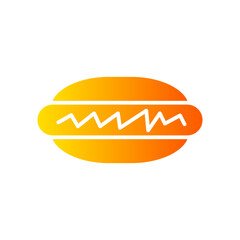 hot dog gradient icon