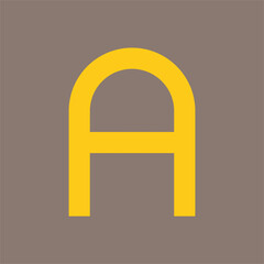logo design font "A" for your brand identity