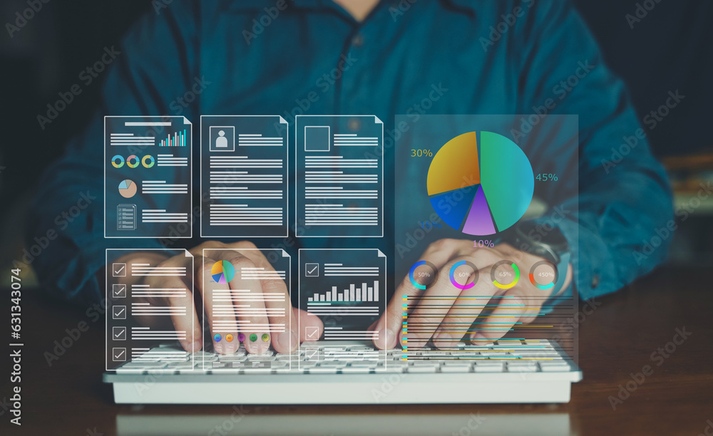 Aufkleber electronic data file management and digital data, business analytics and data management system, fin
