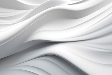 Obraz na płótnie Canvas Soft Modern Wave Light Gray and White abstract background. generative ai