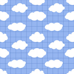 Obraz premium seamless pattern with clouds