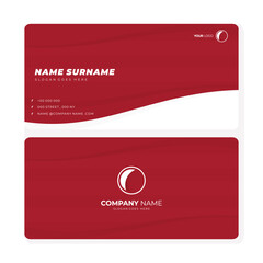 Vector abstract business card template