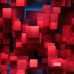 pattern tile tetris geometric red seamless wallpaper