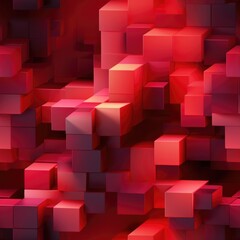 pattern tile tetris geometric red seamless wallpaper