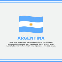 Argentina Flag Background Design Template. Argentina Independence Day Banner Social Media Post. Argentina Design