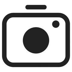 camera photography icon symbol image vector. Illustration of multimedia photographic lens grapich design image.