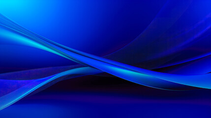 Abstract Blue and Purple Wave on Dark Blue Background: Modern Graphic Design for Banner, Wallpaper, or Decoration AI Generative
