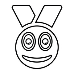 Winner, first position, gold medal icon