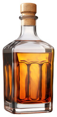 Fototapeta na wymiar Whiskey bottle isolated.