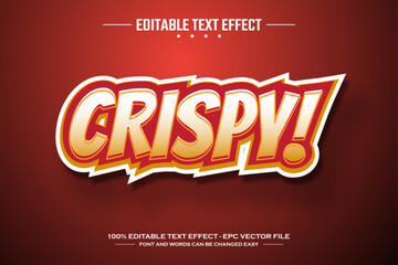 Crispy 3D editable text effect template