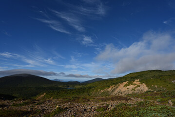 Fototapeta premium Climbing Mount Issaikyo, Tochigi, Japan