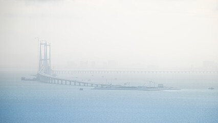 Fototapeta premium bridge in fog
