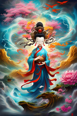 Fototapeta premium a Buddha of Compassion Female