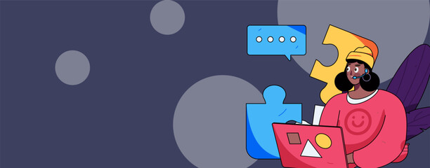 Business People Flat Vector Concept Operation Hand Drawn Illustration
