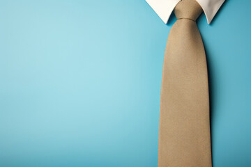 Close-up of a shirt and a tie, copy space, fathers day concept