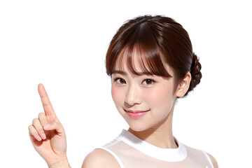 さわやかに紹介をしている20代の女性 AI Generated