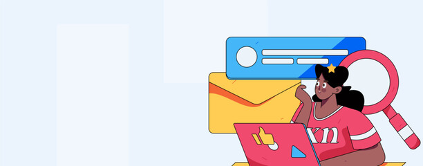 Business People Flat Vector Concept Operation Hand Drawn Illustration
