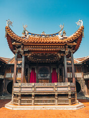 Vintage Asia Theater Stage house in Wufeng Lin Family Mansion and Garden, Taiwan