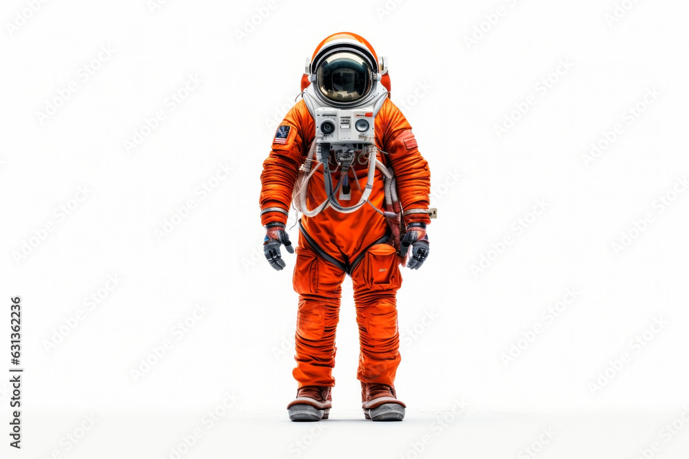 Poster astronaut on a light background. generative ai