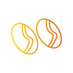 coffee beans gradient icon